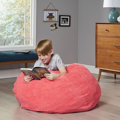 CENGHU Velvet Kids' Bean Bag Chair, Memory Foam Bean Bag Chairs for Kids, 3 Foot