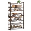 8-Tier Metal Shoe Rack, Adjustable Shelves Hold 32-40 Pairs, Set of 2 Stackable Shoe Organizers - 3 of 4