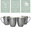 Elanze Designs Hello Winter Grey 10 ounce New Bone China Coffee Cup Mug - 3 of 4