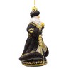 Kurt Adler 7-Inch Bellissimo Glass Santa In Midnight Black Ornament - 2 of 4