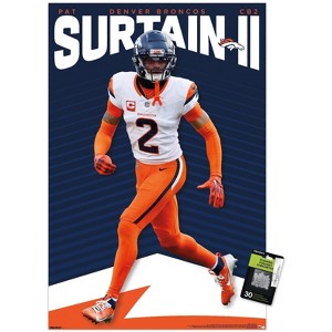 Trends International NFL Denver Broncos - Pat Surtain II 25 Unframed Wall Poster Prints - 1 of 4