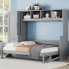 Full Size Murphy Bed with Closet and Drawers - 2 of 4