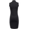 VENUS Womens Mock Neck Mini Dress  -  XS, Black - 4 of 4