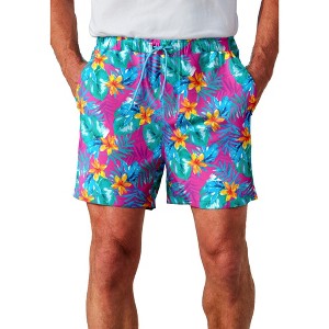 KingSize Men's Big & Tall 5" Swim Shorts With Super Stretch Liner - 1 of 4