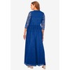 Jessica London Women's Plus Size Stretch Lace Maxi Dress - 3 of 4