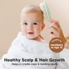 KeaBabies Baby Hair Brush, Oval Cradle Cap Brush, Soft Baby Brush for Infant, Newborn Hairbrush for Girls, Boys, Baby Scalp Brush (Oval) - 3 of 4