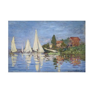 Trademark Fine Art -Claude Monet 'Regatta at Argenteuil' Multi Panel Art Set - 1 of 4