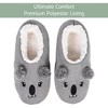 Elanze Designs Koala Grey Women's Animal Cozy Plush Lined Non Slip Fuzzy Slipper - Large - 2 of 4