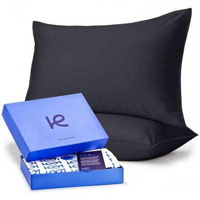 Kickoff 100% Bamboo Viscose Pillowcases Only, Hidden Zipper, Cooling Breathable, Bedding Pillow Covers for Hot Sleepers