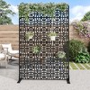PexFix Metal Freestanding Privacy Screen Garden Fence For Deck Patio Balcony Outdoor Privacy Panel Star Design - 2 of 4