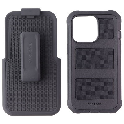 Encased Falcon Shield Case/Holster/Screen Protector for iPhone 13 Pro - Black