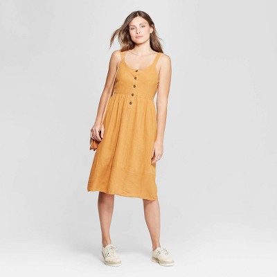 universal thread yellow dress