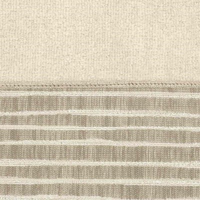 Beige Cotton Hand Towel with Woven Border