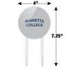 Marietta College Secondary Logo Acrylic Cake Topper Party Decoration for Wedding Anniversary Birthday Graduation - 2 of 4