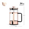 Pinky Up Piper Gold Press Pot Tea and Coffee Maker - 3 of 4