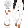 Clotth Womens Track Pants - Soft Jogging Straight Pajama Sweatpants with Drawstring Waist, Wide Leg Lounge Pant - 4 of 4