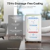 ZAFRO Portable Air Conditioners 14,000 BTU (10,000 BTU SACC), Ultra Quiet(42dB) Smart AC with Drainage-free Cooling/Dual Duct/24Hrs Timer - 2 of 4