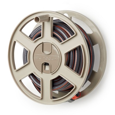 Photo 1 of ***DAMAGED - BENT - SEE PICTURES***
Suncast Sidewinder 100 Foot Wall Mount Garden Yard Outdoor Hose Reel, Taupe