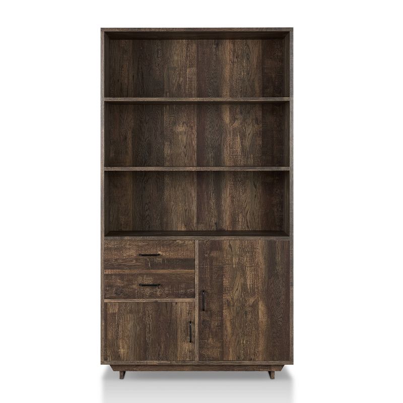 69.8&#34; Tappan Bookcase with Cabinet Reclaimed Oak - HOMES: Inside + Out, 1 of 10