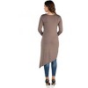 24seven Comfort Apparel Womens Long Sleeve Knee Length Asymmetrical Maternity Tunic Top - 3 of 4