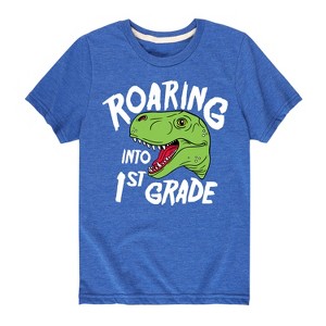 Boys' - Instant Message - Roaring Into 1st Grade Short Sleeve Graphic T-Shirt - 1 of 4