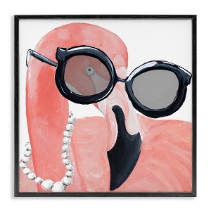 Stupell Industries Flamingo with Glam Pearls, 12" x 12" - 1 of 4