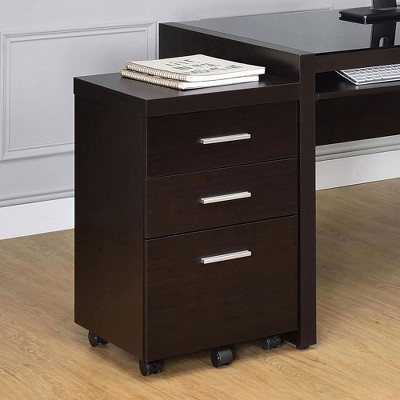 NicBex 3-Drawer Mobile File Cabinet Contemporary Under Desk Storage Filing Cabinet Office Cabinet for Home, Office