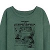 Women's - Star Wars - The Mandalorian Mando Manga Lightweight French Terry Wide Neck Long Sleeve Graphic Shirt - 2 of 4