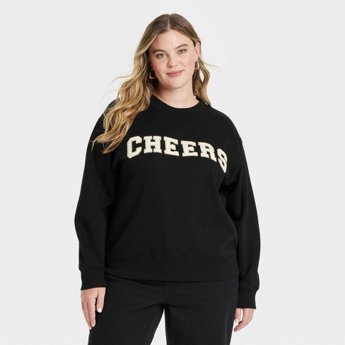 Women s Leisure Studio Graphic Sweatshirt Universal Thread Black Xxl Target