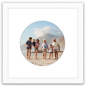 Americanflat Picture Frame with Oval Mat Insert and Shatter-Resistant Glass - Signature Collection - Photo Frame for Wall Display - 1 of 4