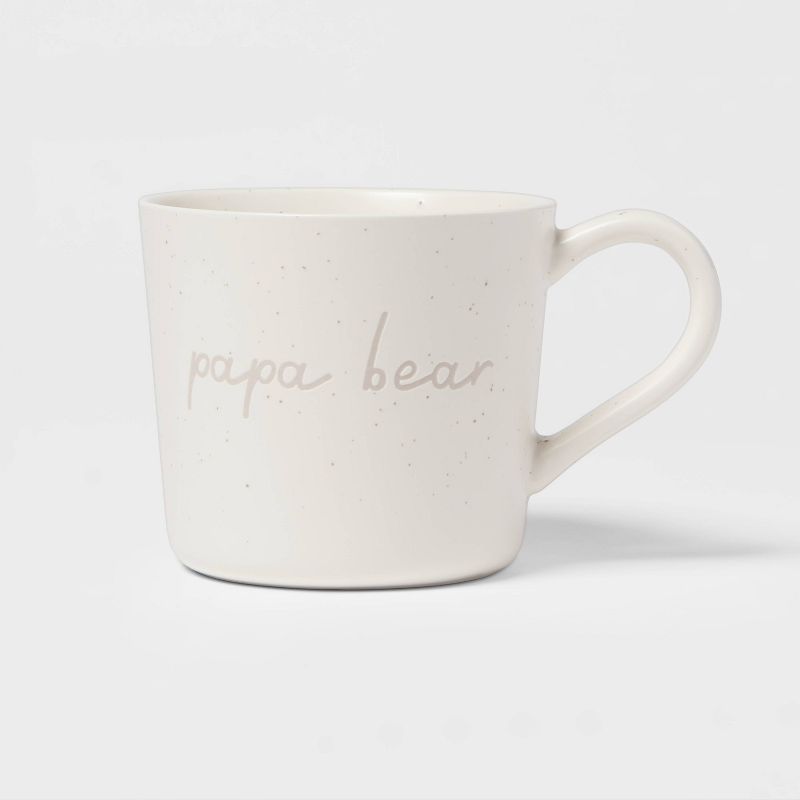 15oz Stoneware Papa Bear Mug - Threshold&#8482;, 1 of 11