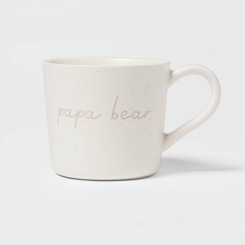 Photos - Glass 15oz Stoneware Papa Bear Mug - Threshold™