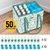 HOMLUX 3Pk Reusable Grocery Food Storage Bags Foldable, Reinforced Bottom, Long Handles - 4 of 4