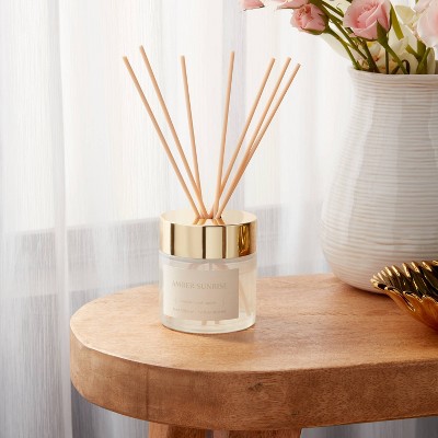 100ml Fiber Reed Diffuser Amber Sunrise - Threshold&#8482;