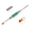 Unique Bargains Double Head Nail Painting Brushes for Polish Painting Home DIY Gradient Green 1 Pc - 3 of 4