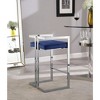 Meridian Furniture,Ezra Navy Velvet Stool, Set of 2 - 4 of 4
