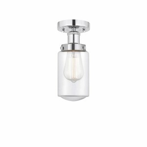 Dover - 1 Light Semi-Flush Mount In Industrial Style-8.25 Inches Tall and 6.5 Inches Wide - 1 of 1