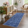 Washable Modern Solid Textured Rug Non Slip Low Pile Rug Soft Contemporary Throw Floor Cover Foldable Indoor Carpet for Living Room Bedroom - 3 of 4