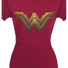 Womens Wonder Woman Justice League Logo T-Shirt - 2 of 4