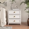 CIPACHO 2 Piece White 20 Tall 3 Drawer Nightstand Set Ideal for Living Room to Organize Small Essentials and Brighten Your Space - 4 of 4