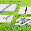QingMoon Lawn Leveling Rake, Heavy-Duty Stainless Steel Lawn Leveler with 79.5 Long Handle for Backyard, Garden, Golf Course, Farm and Pasture - 4 of 4