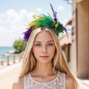 Unique Bargains Women's Three Colors Feathers Headband 1 Pc - 2 of 4