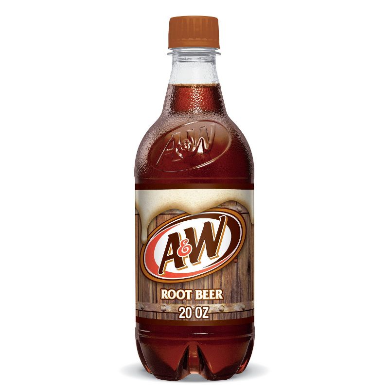 A&#38;W Root Beer Soda - 20 fl oz Bottle, 1 of 8