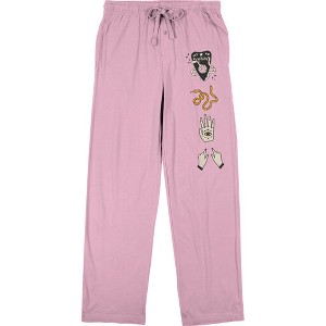 Ouija Planchette Snake & Hand Icons Women’s Cradle Pink Sleep Pajama Pants - 1 of 4