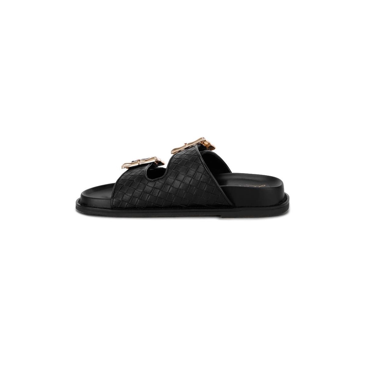 Обувь London Rag Womens Zooper Chunky Buckle Slip-On Flats 8 — фото 4