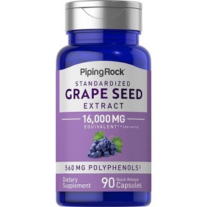 Piping Rock Grape Seed Extract 16,000 mg | 90 Capsules - 1 of 1