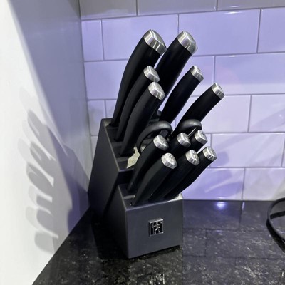 Henckels Silvercap 14-pc Knife Block Set Black 13581-001 - Best Buy