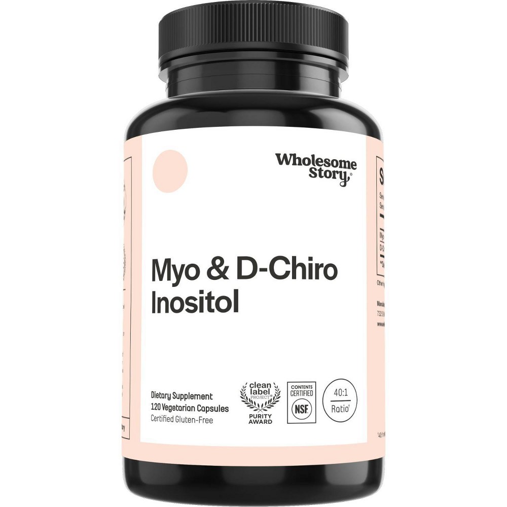 Wholesome Story Myo & D-Chiro Inositol Capsules - 120ct