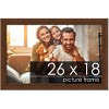 PosterPalooza | Simple Brown Picture Frame - UV Acrylic, Backing Board, Hanging Hardware Included - 2 of 4