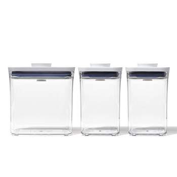OXO POP 3pc Plastic Food Storage Container Set Clear